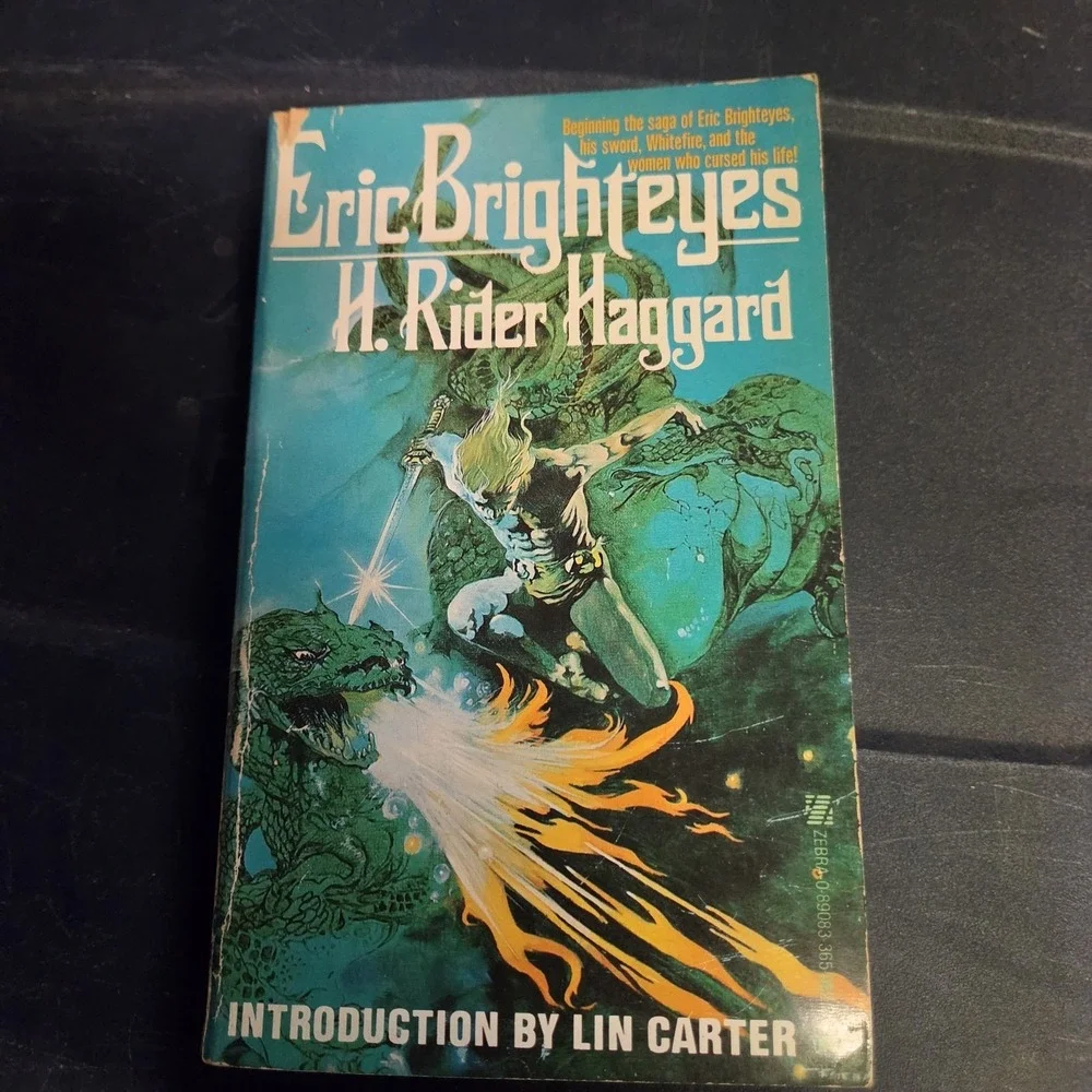 Eric Brighteyes, H. Rider Haggard, PB‎ Zebra Books 1st Ed 7/78